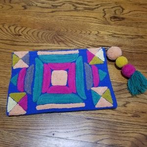 Handwoven clutch bag